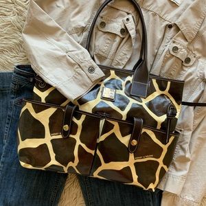 Dooney & Burke Tote Giraffe Print